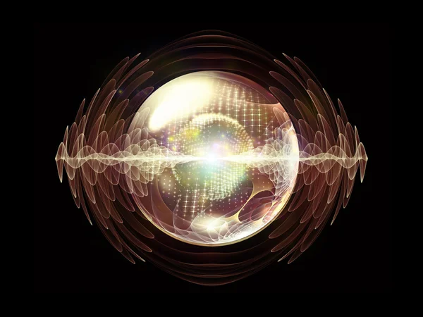 Kavramsal dalga parçacık — Stok fotoğraf