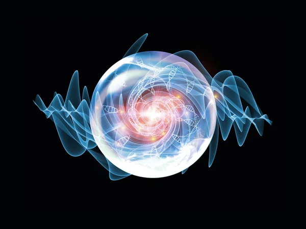 Parlayan dalga parçacık — Stok fotoğraf