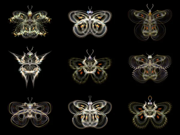 Visualización de mariposas fractales —  Fotos de Stock