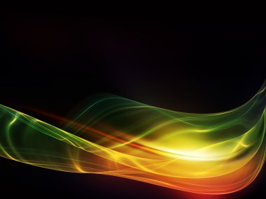 renkli fraktal dalgalar