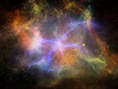 Unfolding of Fractal Nebulae clipart