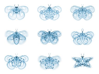 sanal fraktal kelebekler