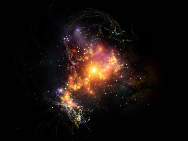 Virtual Fractal Nebulae — Stock Photo, Image