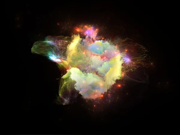 Conceptual Fractal Nebulae — Stock Photo, Image