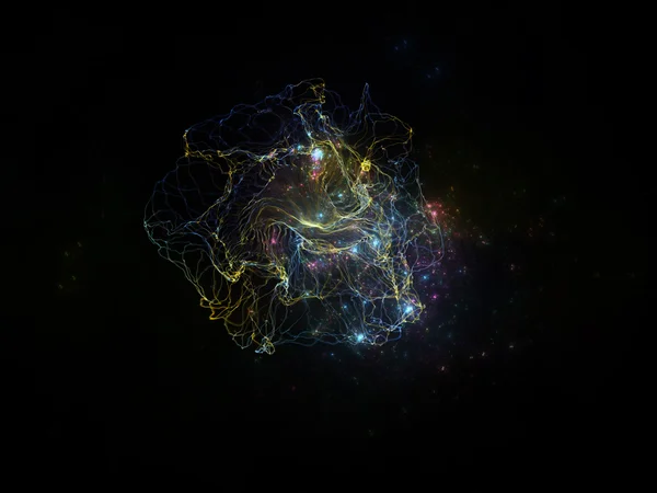 Unfolding of Fractal Nebulae — Stock Photo, Image