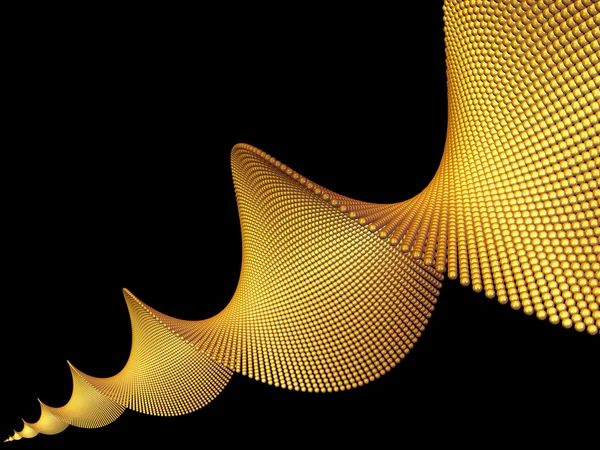 Золотая спираль — стоковое фото