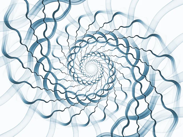 孤立的螺旋元素 — 图库照片