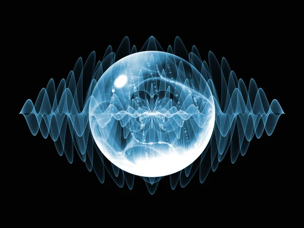波動粒子のライト — ストック写真