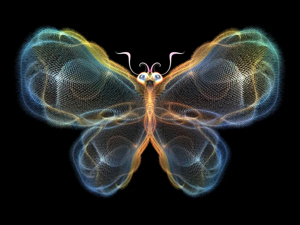 Farfalla digitale — Foto Stock