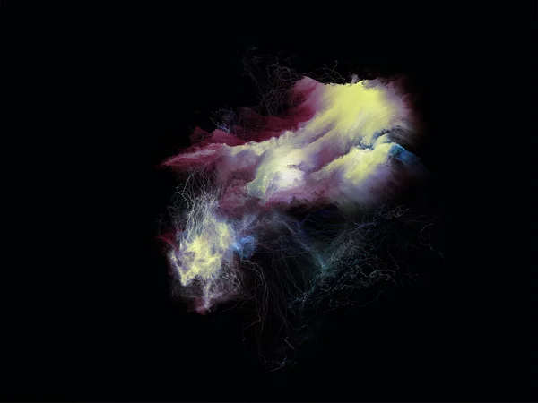 Vida Interior das Nebulosas Fractais — Fotografia de Stock