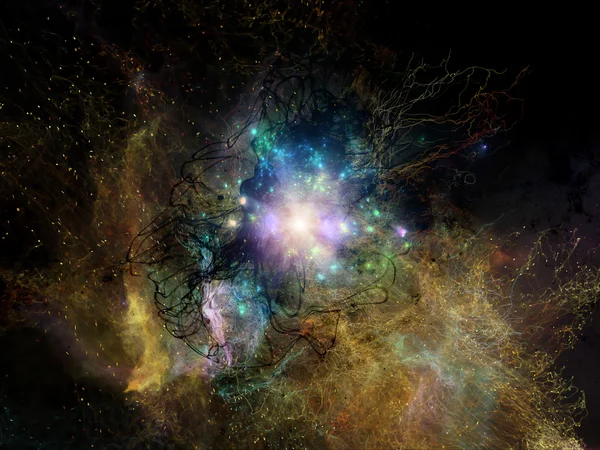 Shining Fractal Nebulae — Stock Photo, Image