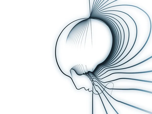 灵魂的几何抽象 — 图库照片
