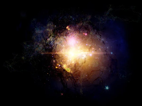Realidade das Nebulosas Fractais — Fotografia de Stock