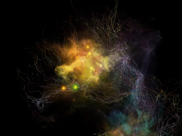 フラクタル星雲の要素 — ストック写真