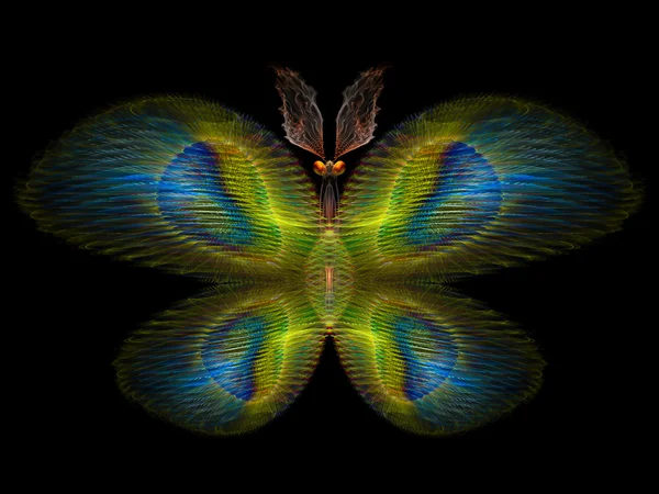 Цифровая бабочка — стоковое фото