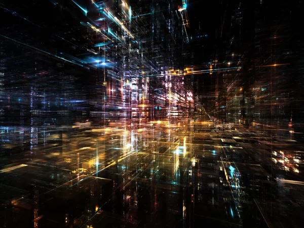 Lichter der zukünftigen Stadt — Stockfoto