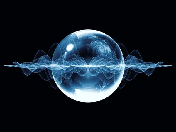 バーチャル ウェーブ粒子 — ストック写真