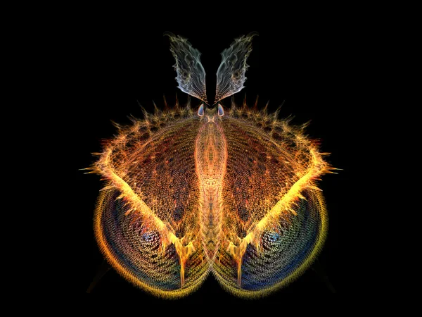 Leuchtender Schmetterling — Stockfoto