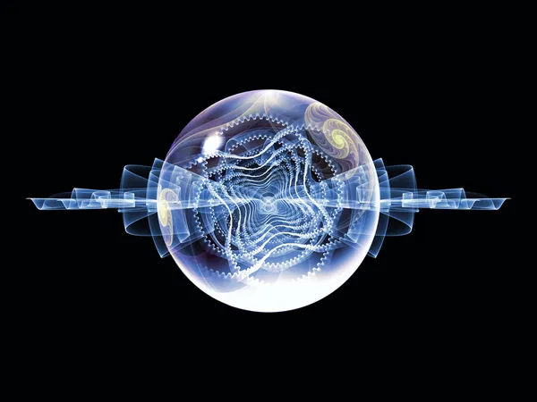 概念的な波動粒子 — ストック写真