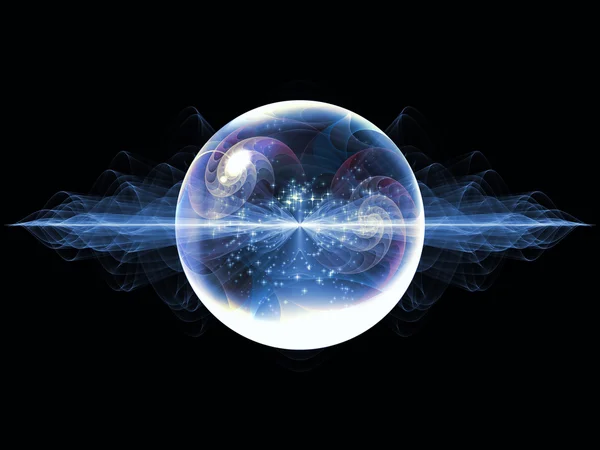 Концептуальная волновая частица — стоковое фото