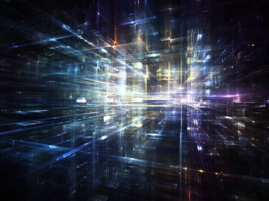 lichten van fractal metropool