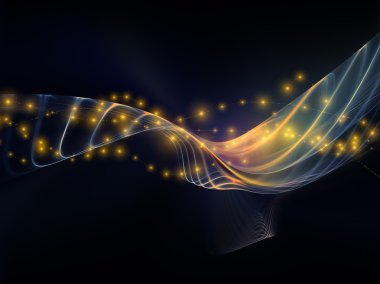 Işıklar in fractal dalgalar