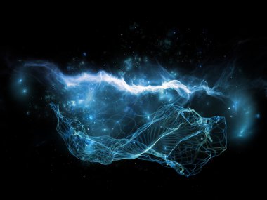 gerçeklik in fractal bulutsular dizini