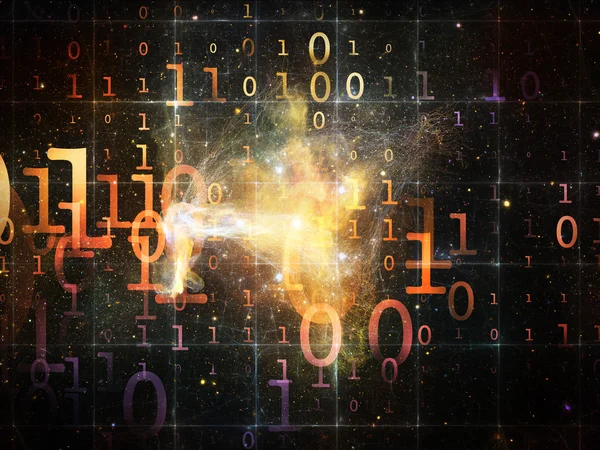 Dimensional Life of Numbers — Stock Photo, Image