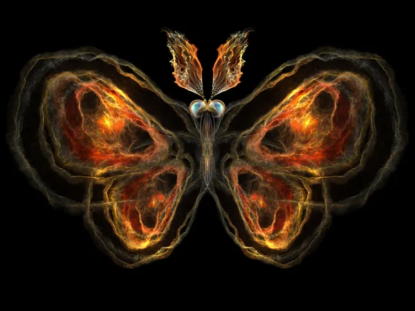 Mariposa fractal — Foto de Stock