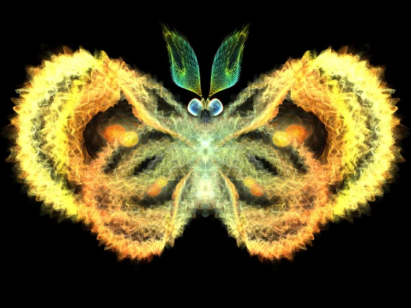 Mariposa fractal — Foto de Stock