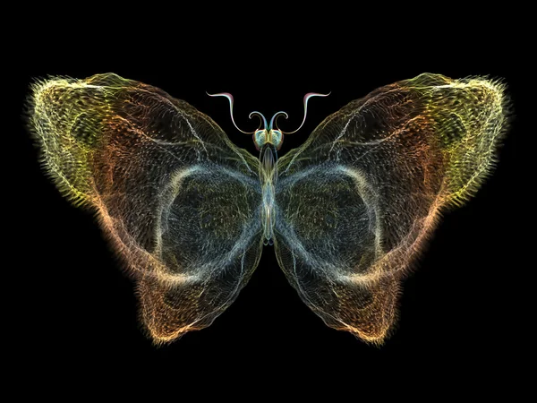 Borboleta fractal — Fotografia de Stock