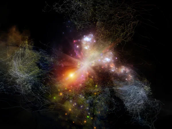 Glow of Fractal Nebulae — Stock Photo, Image