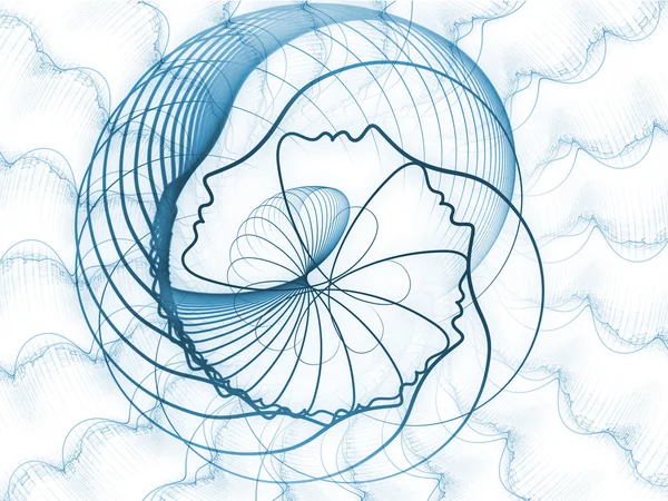 Ruhun geometrisi unsurları — Stok fotoğraf