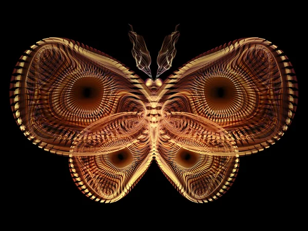 Richtung digitaler Schmetterling — Stockfoto