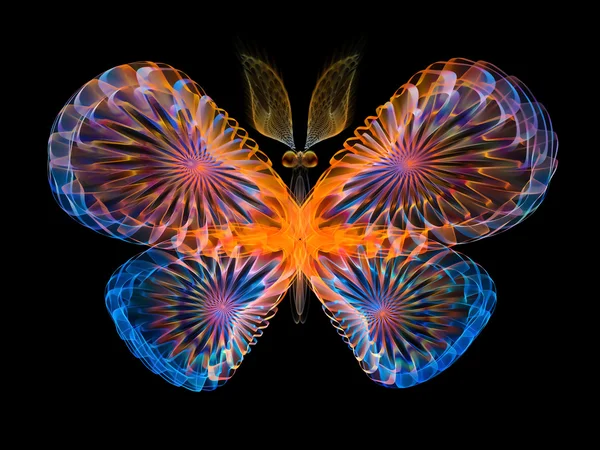 Mariposa vibrante — Foto de Stock