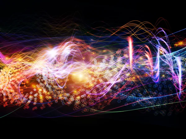 Visualization of Dynamic Waves — Stock Photo, Image