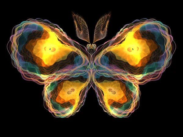 Borboleta fractal — Fotografia de Stock