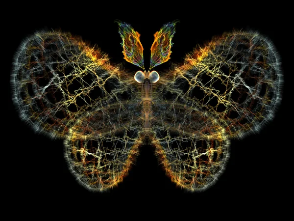 Borboleta fractal — Fotografia de Stock