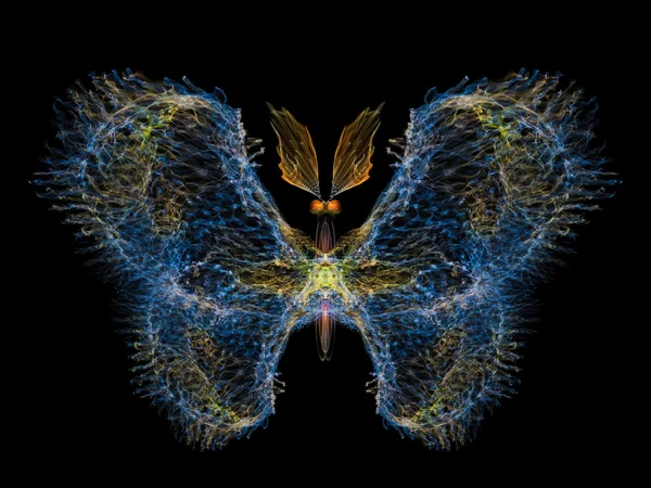 Cyfrowy motyl — Zdjęcie stockowe
