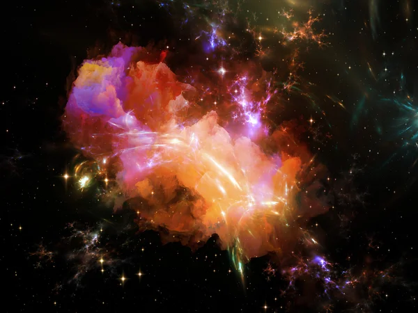 Fractal Nebula — Stock Photo, Image