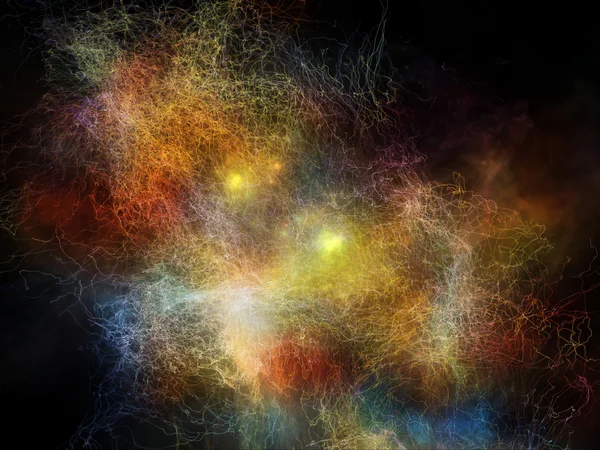 Evolving Fractal Nebulae — Stock Photo, Image