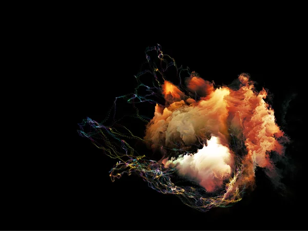 Composição da medusa fractal — Fotografia de Stock