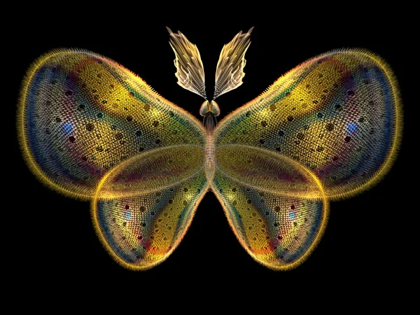Фрактал метелик — стокове фото