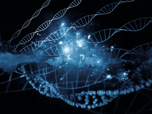 Virtuell DNA — Stockfoto
