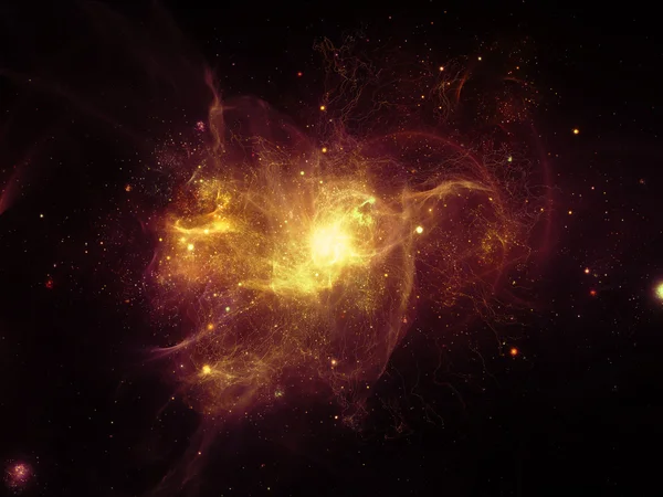 Virtual Fractal Nebulae — Stock Photo, Image