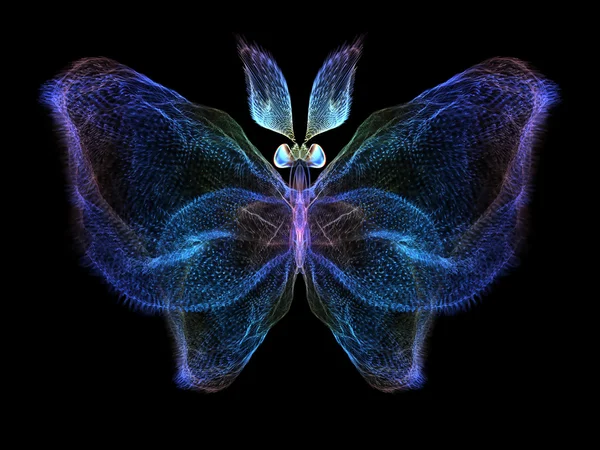 Borboleta fractal — Fotografia de Stock