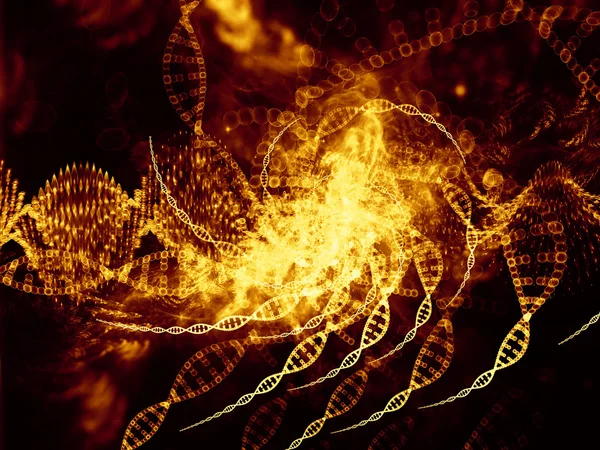 Virtual Life of DNA — Stock Photo, Image