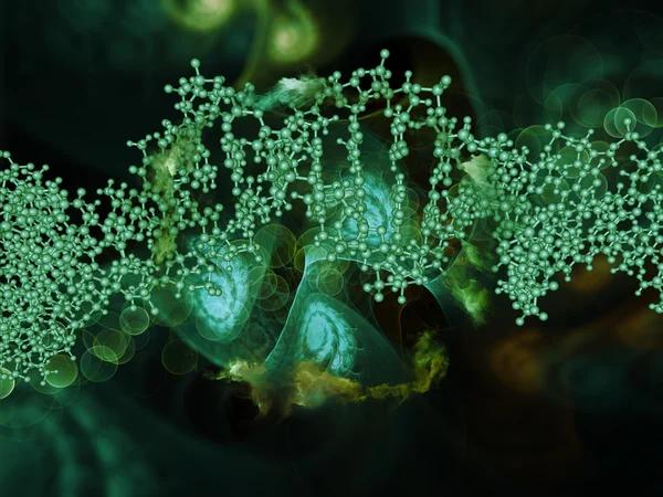Внутренняя жизнь ДНК — стоковое фото