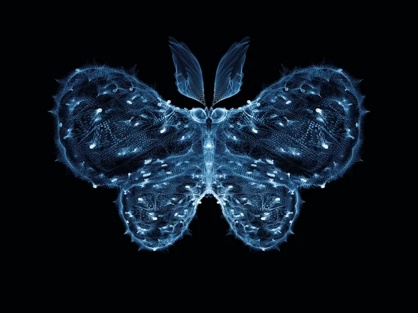 Virtuální motýl — Stock fotografie