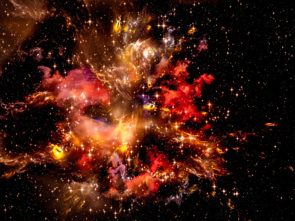 Nebulosa colorida — Foto de Stock
